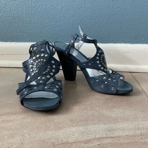 Carlos Santana baby blue heals wedges size 8.5